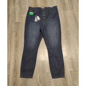 NEW Tommy Hilfiger Women's Blue Julie Straight Leg High Rise Jeans Size w 33/16